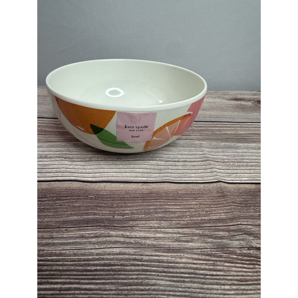 NWT Kate Spade Melamine Citrus Celebration Bowl 6" Fruit‎ Cereal Snack New York
